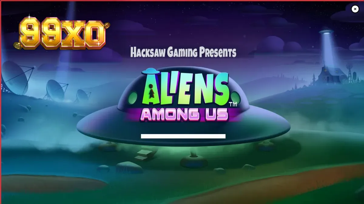 Aliens Among Us slot game interface featuring FBI agents and alien characters